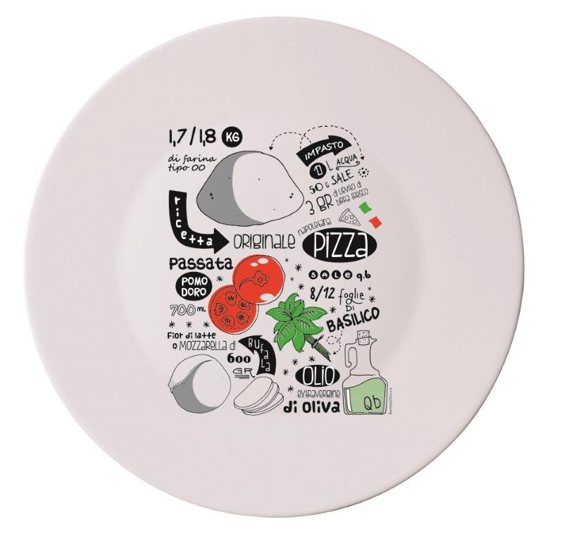 Assiette à pizza Bormioli Rocco 33cm - 4 pcs